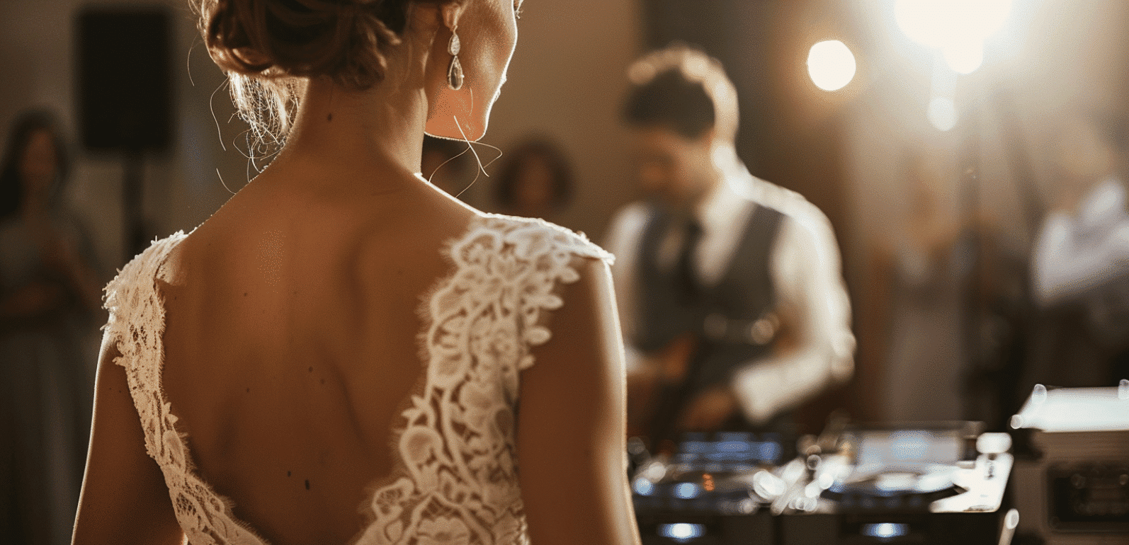 Mariée qui a un doute sur le DJ pour gérer l'ambiance son mariage.